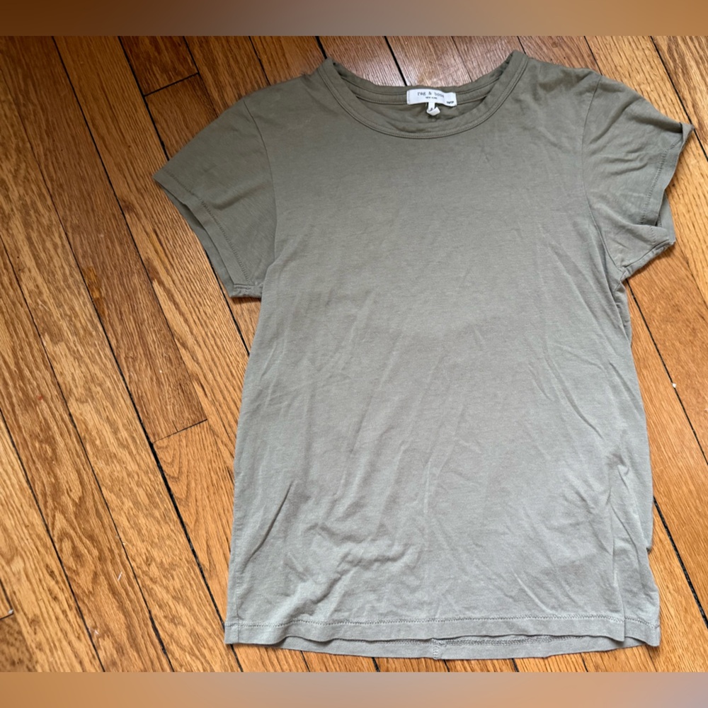 rag & bone Olive Green Crewneck Tee - Size XS